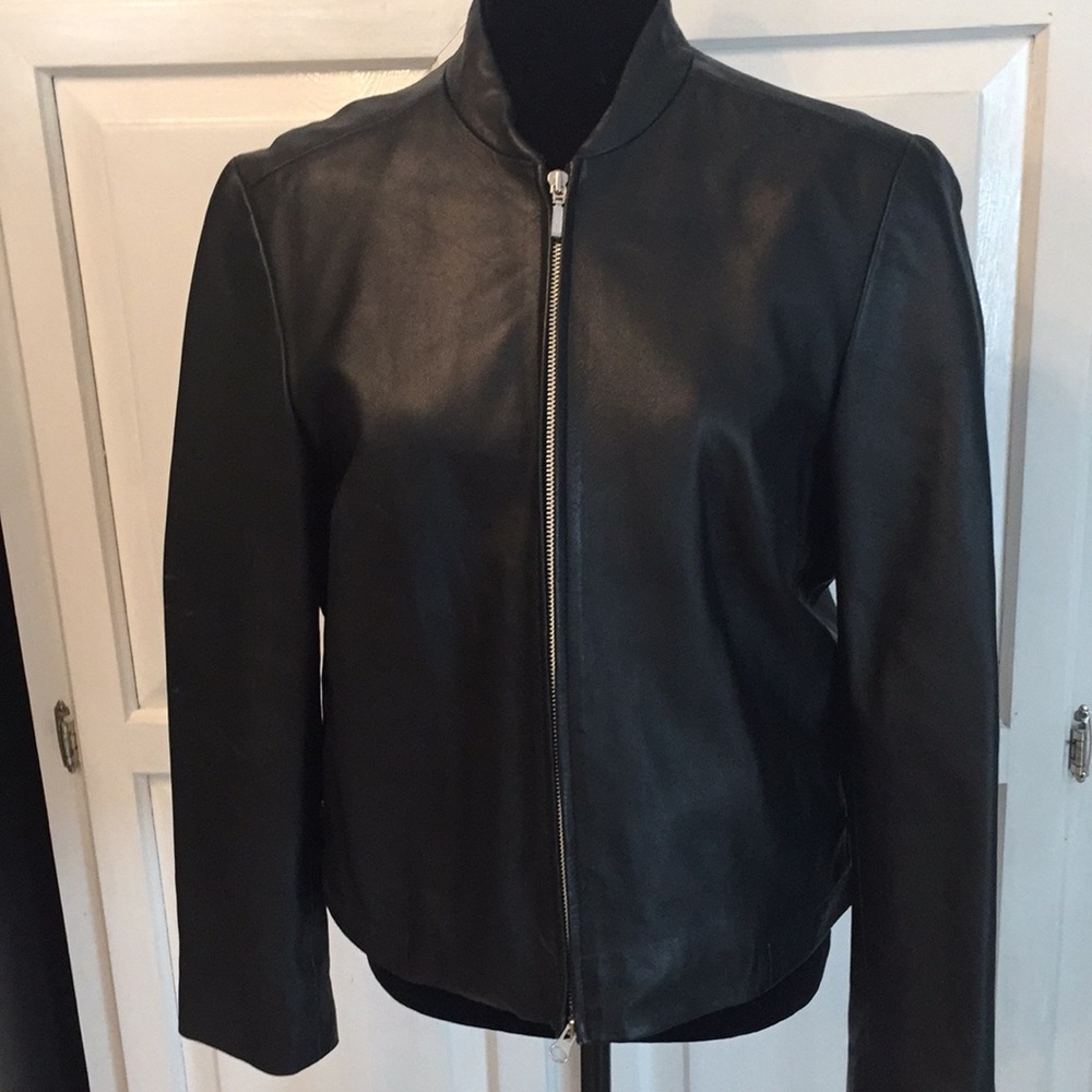 Old Navy Black Leather Jacket